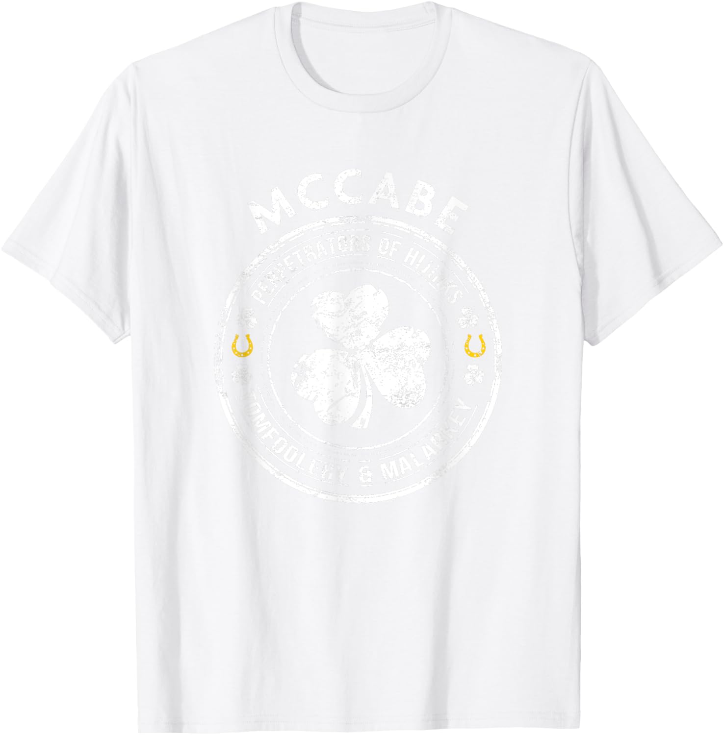 McCabe Irish Family Name T-Shirt - T-Shirt | White