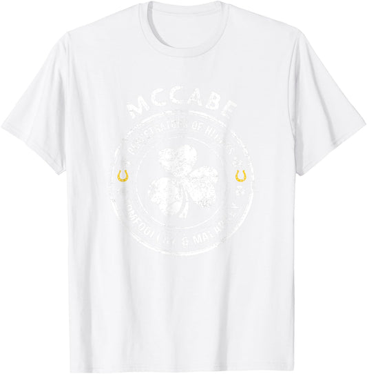 McCabe Irish Family Name T-Shirt - T-Shirt | White