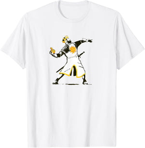 King Arthur lobbeth thy holy hand grenade funny graffiti art T-Shirt - T-Shirt | White