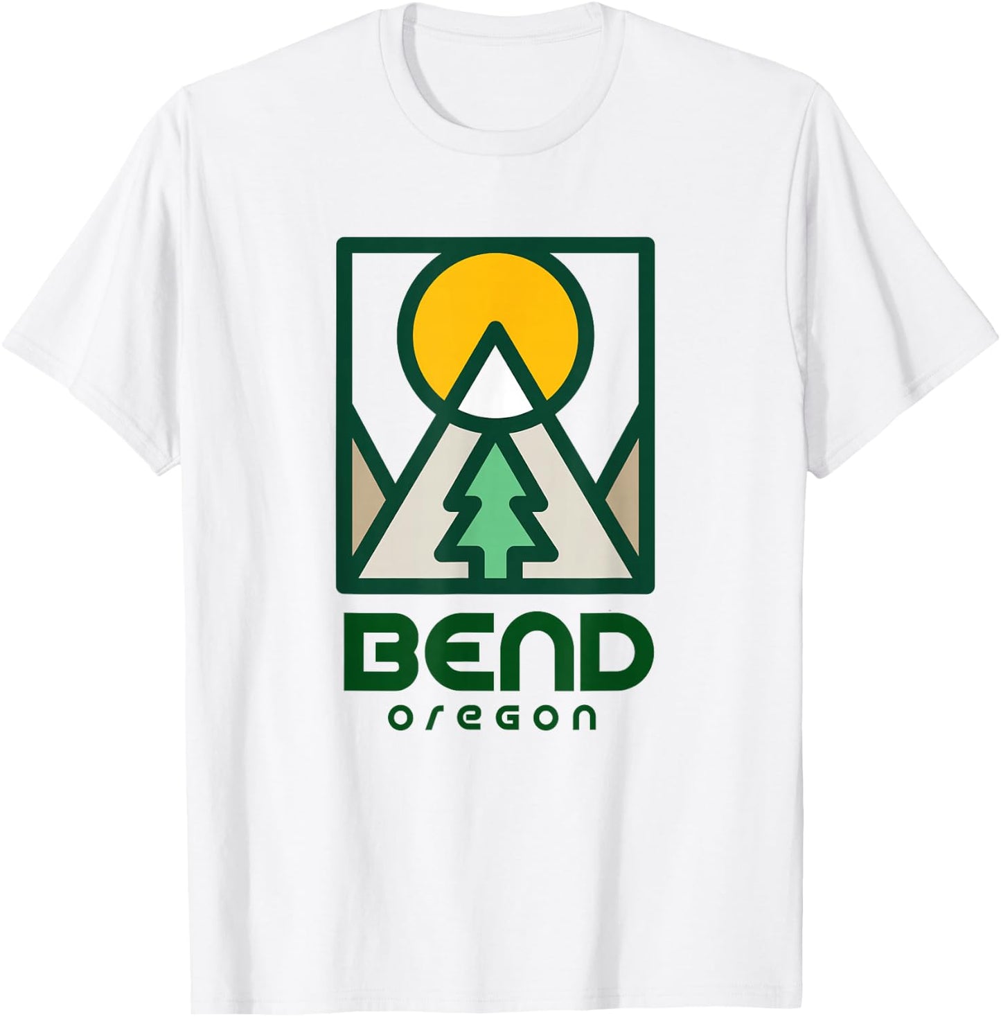 Bend Oregon Mountain Sunset Vacation T-Shirt - T-Shirt | White