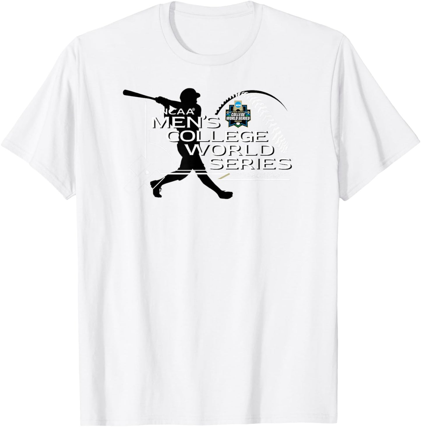 College World Series 2026 Omaha Red Officially Licensed T-Shirt - T-Shirt | White