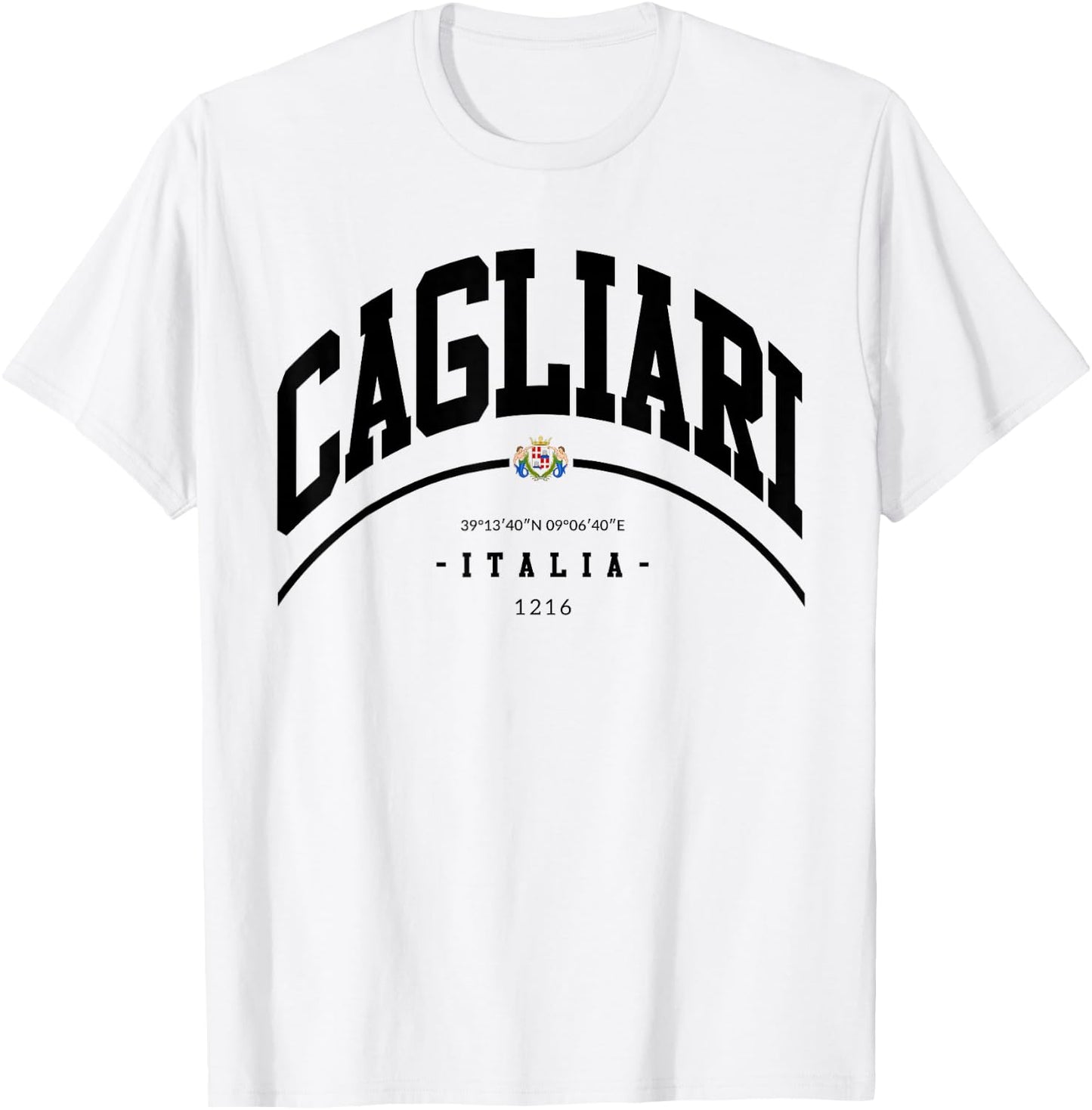 Cagliari Italia family trip Cagliari home Italy T-Shirt - T-Shirt | White