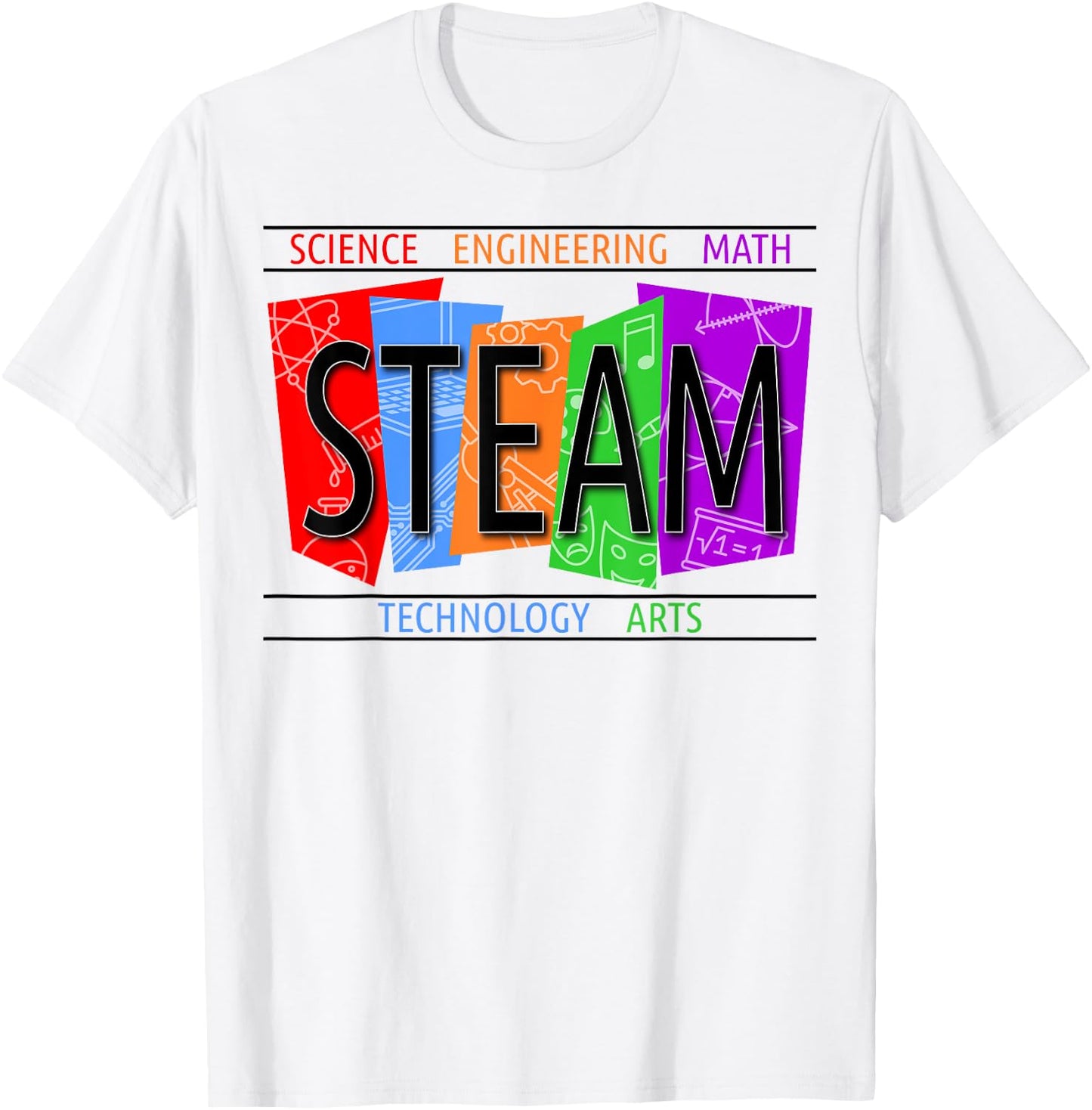 STEAM for Kids Back to School STEM Science Shirt T-Shirt - T-Shirt | White