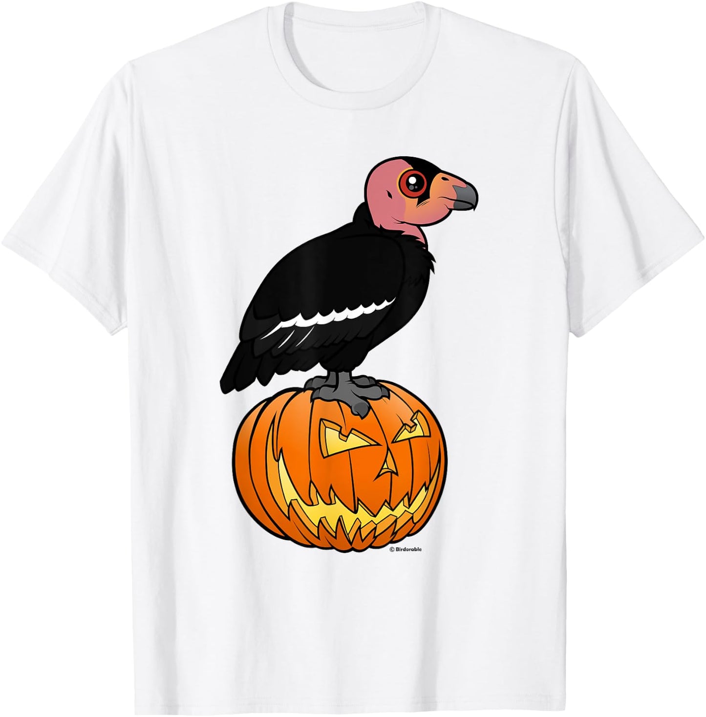 Funny California Condor Halloween Festive Birdorable Design T-Shirt - T-Shirt | White