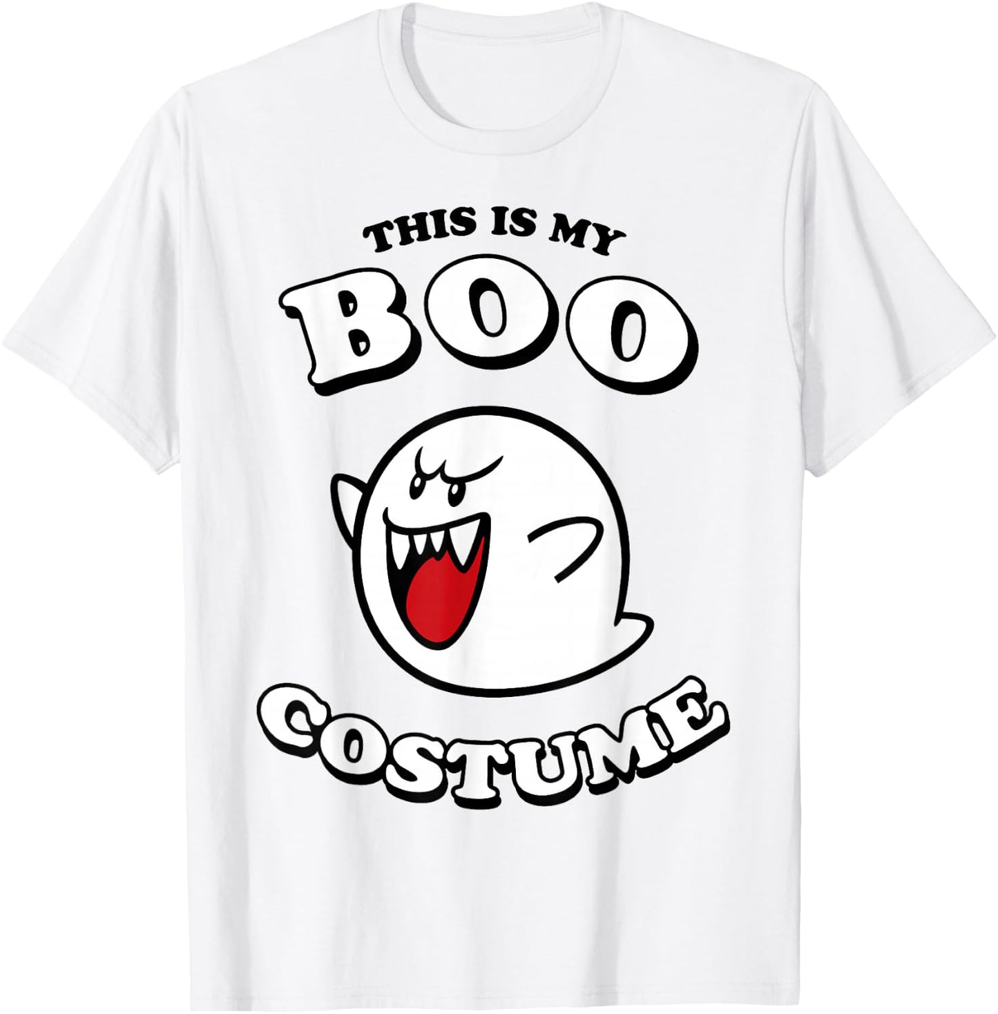 Super Mario Halloween Vintage This Is My Boo Costume T-Shirt - T-Shirt | White