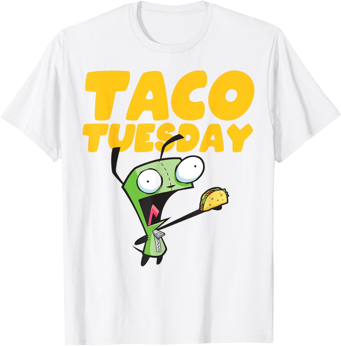 Invader Zim Gir Taco Tuesday! Portrait T-Shirt - T-Shirt | White
