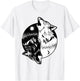 Wolf Yin Yang Shirt Yin Yang Shirt Skoll Wolf Shirt T-Shirt - T-Shirt | White