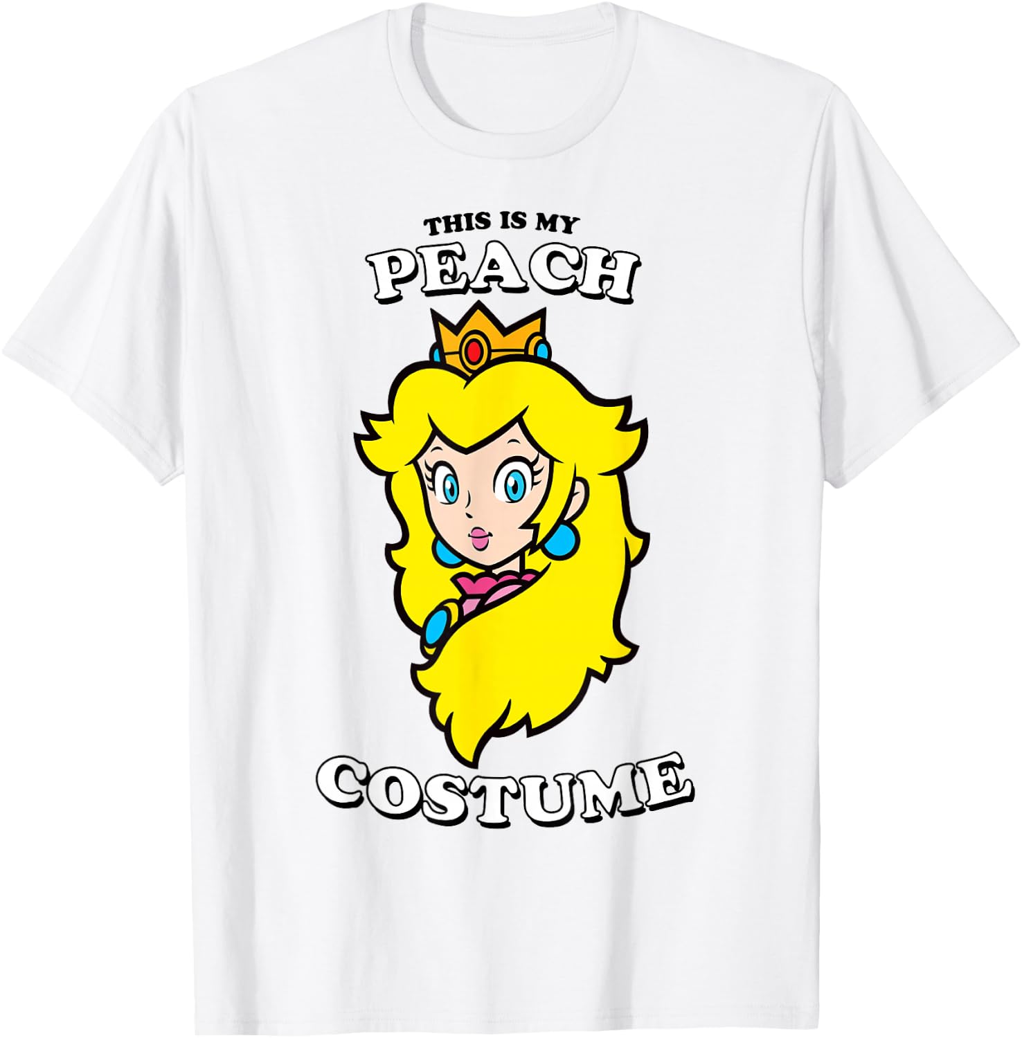 Super Mario This is My Peach Costume T-Shirt - T-Shirt | White