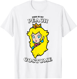Super Mario This is My Peach Costume T-Shirt - T-Shirt | White