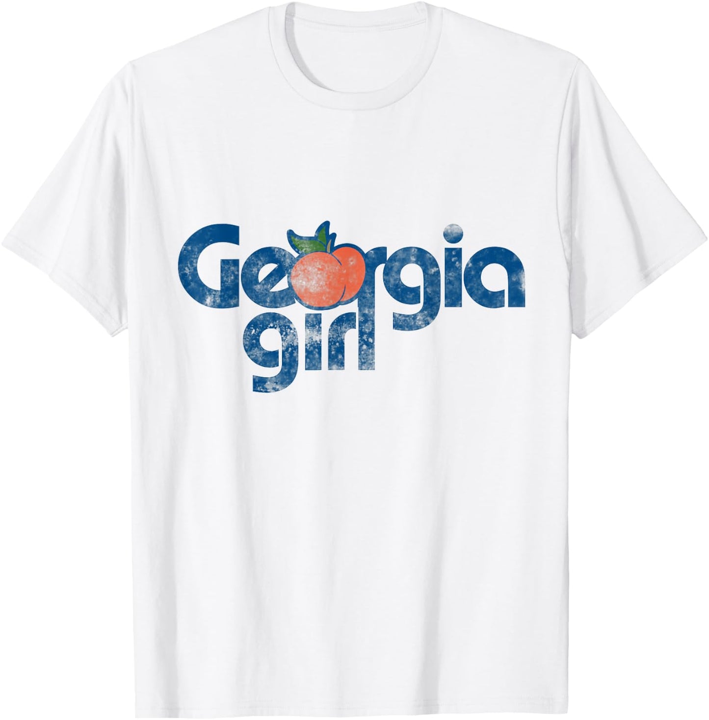 Georgia Girl vintage Georgia Peach T-Shirt - T-Shirt | White