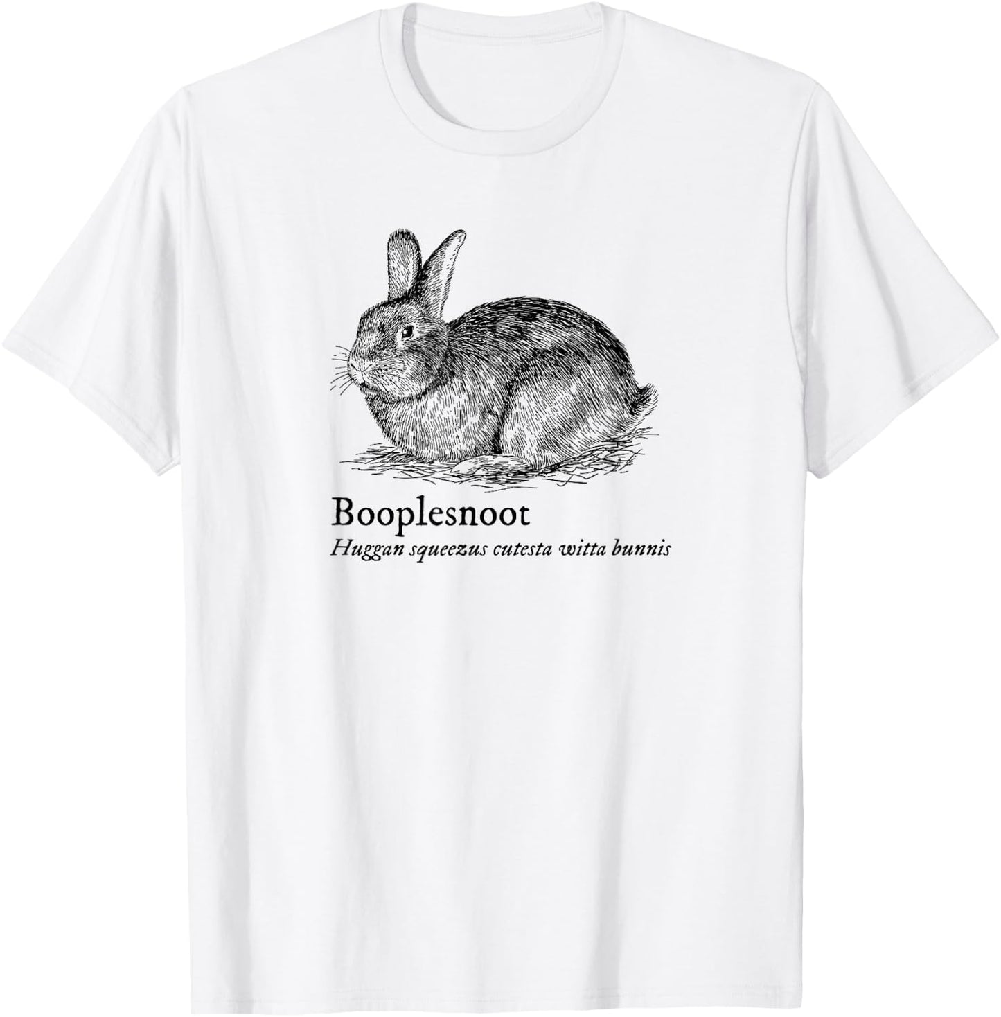 Booplesnoot Cute Funny Bunny Rabbit Lover Back to School T-Shirt - T-Shirt | White