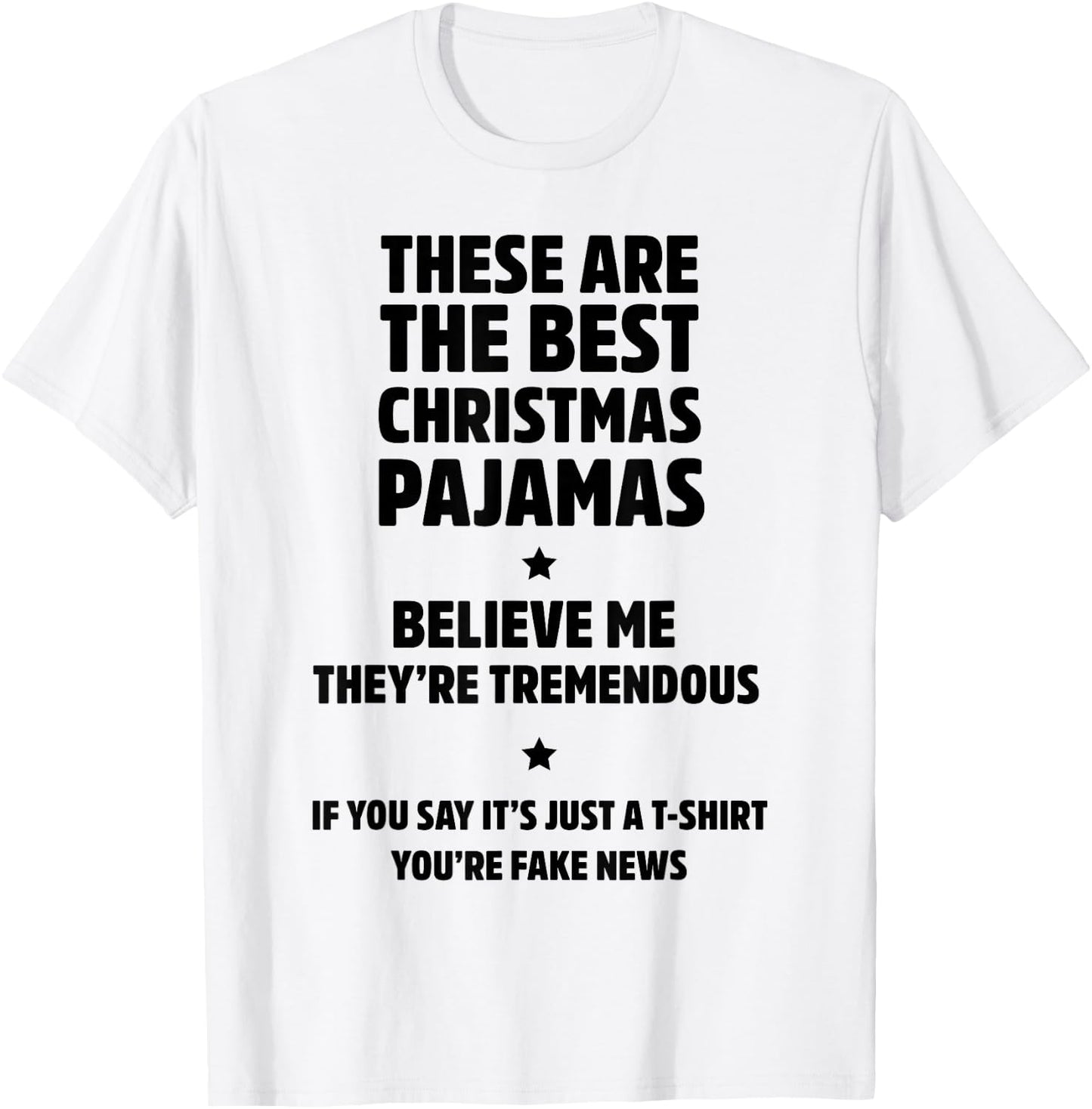 Hilarious Family Christmas Pajama Set, Trump Gifts Shirt T-Shirt - T-Shirt | White