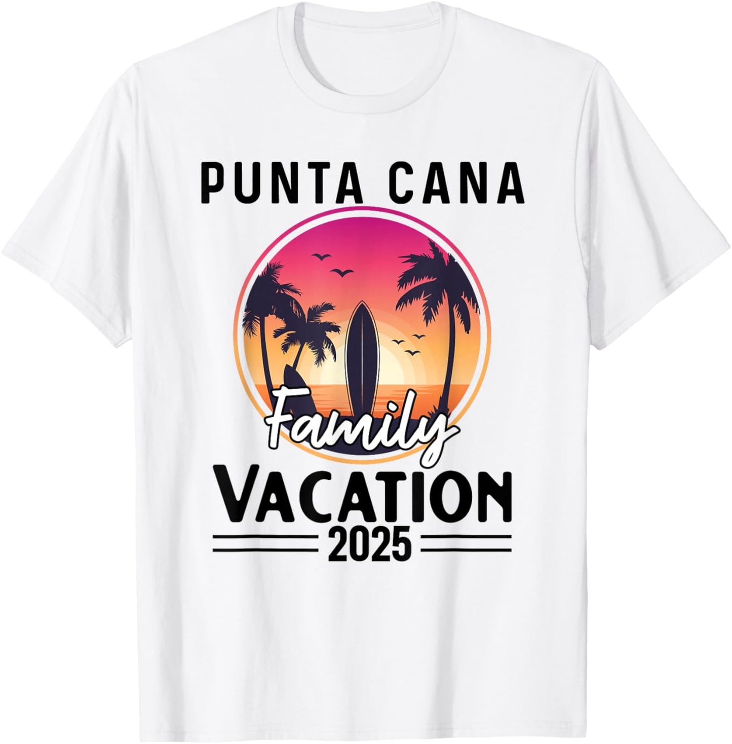 Punta Cana Family Vacation 2025 Matching Dominican Republic T-Shirt - T-Shirt | White