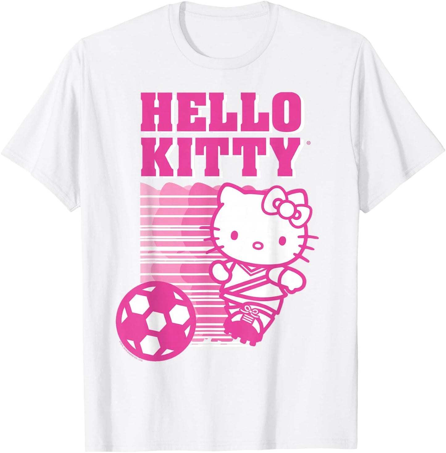 Hello Kitty Soccer Sports Athlete Shirt T-Shirt - T-Shirt | White