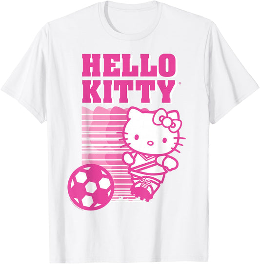 Hello Kitty Soccer Sports Athlete Shirt T-Shirt - T-Shirt | White