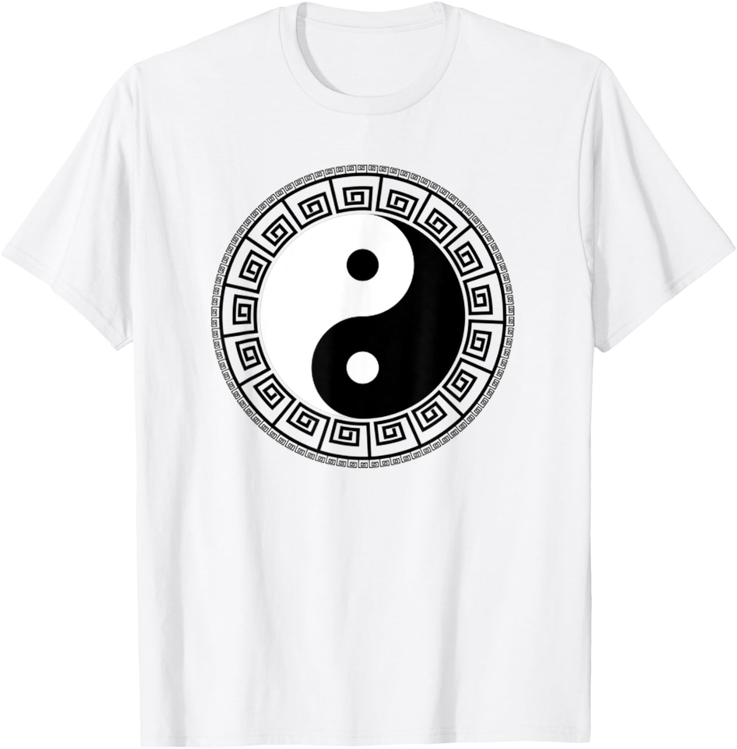 Yin Yang Psychedelic Design | Peace Love & Harmony T-Shirt - T-Shirt | White