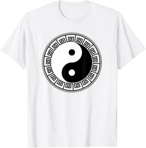 Yin Yang Psychedelic Design | Peace Love & Harmony T-Shirt - T-Shirt | White