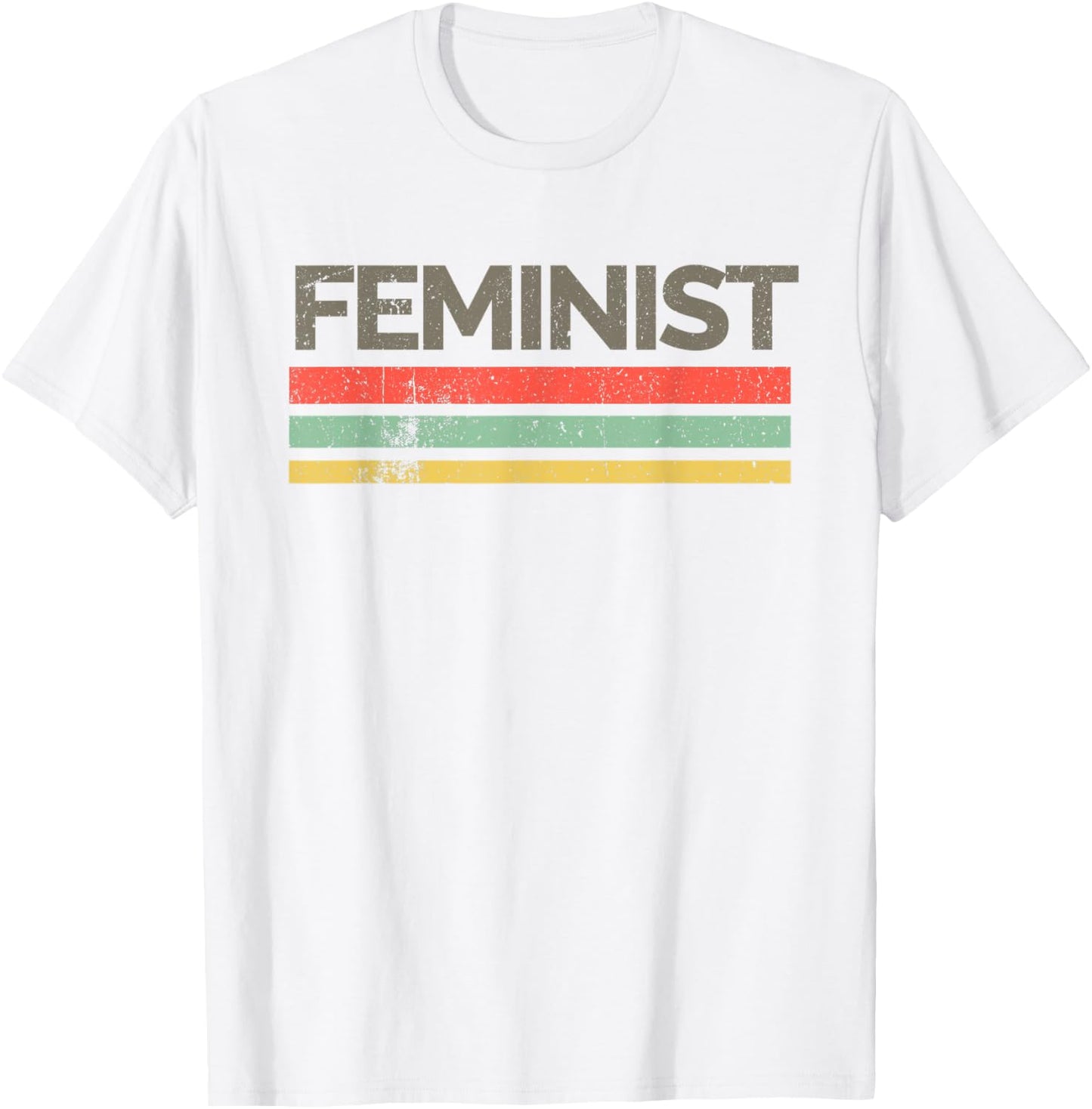 'Retro Vintage Feminist' Awesome Feminism Rights Shirt T-Shirt - T-Shirt | White