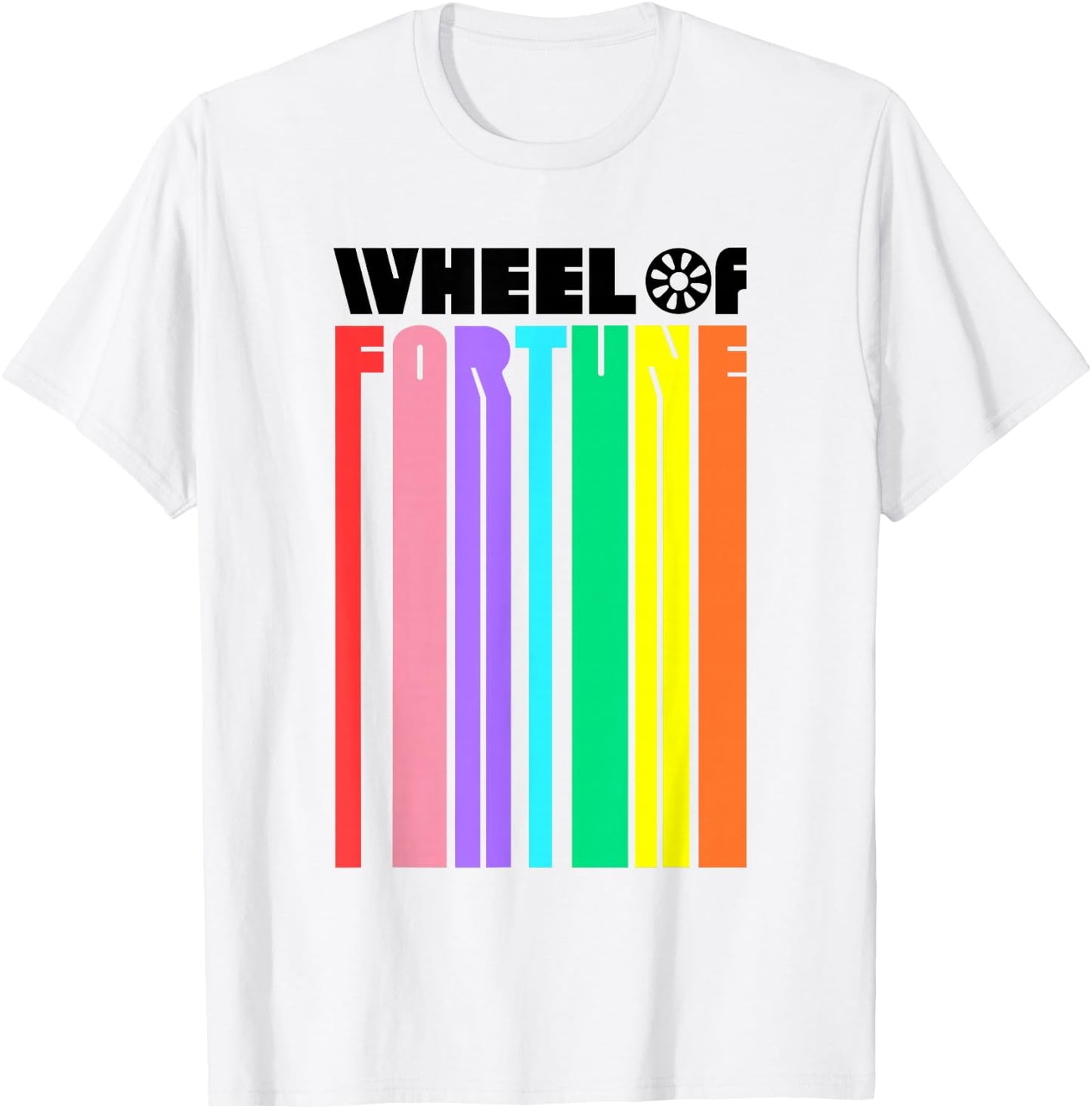 Wheel of Fortune Logo Color Blend T-Shirt - T-Shirt | White