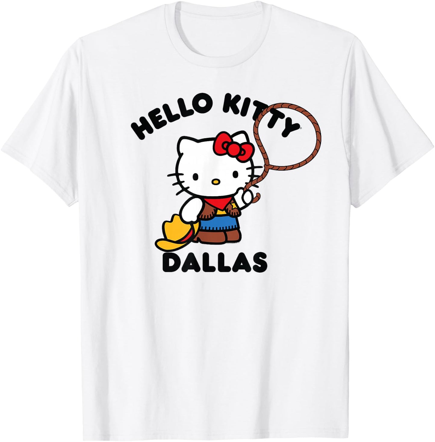 Hello Kitty Dallas Texas T-Shirt - T-Shirt | White