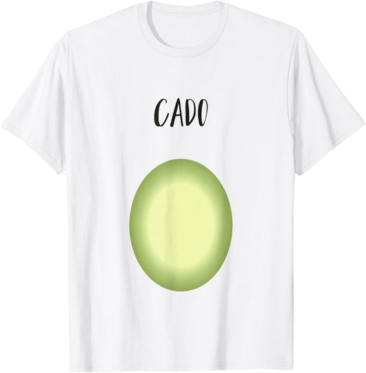 Part 2 of 2 Avocado Couple Costume for Halloween T-Shirt - T-Shirt | White