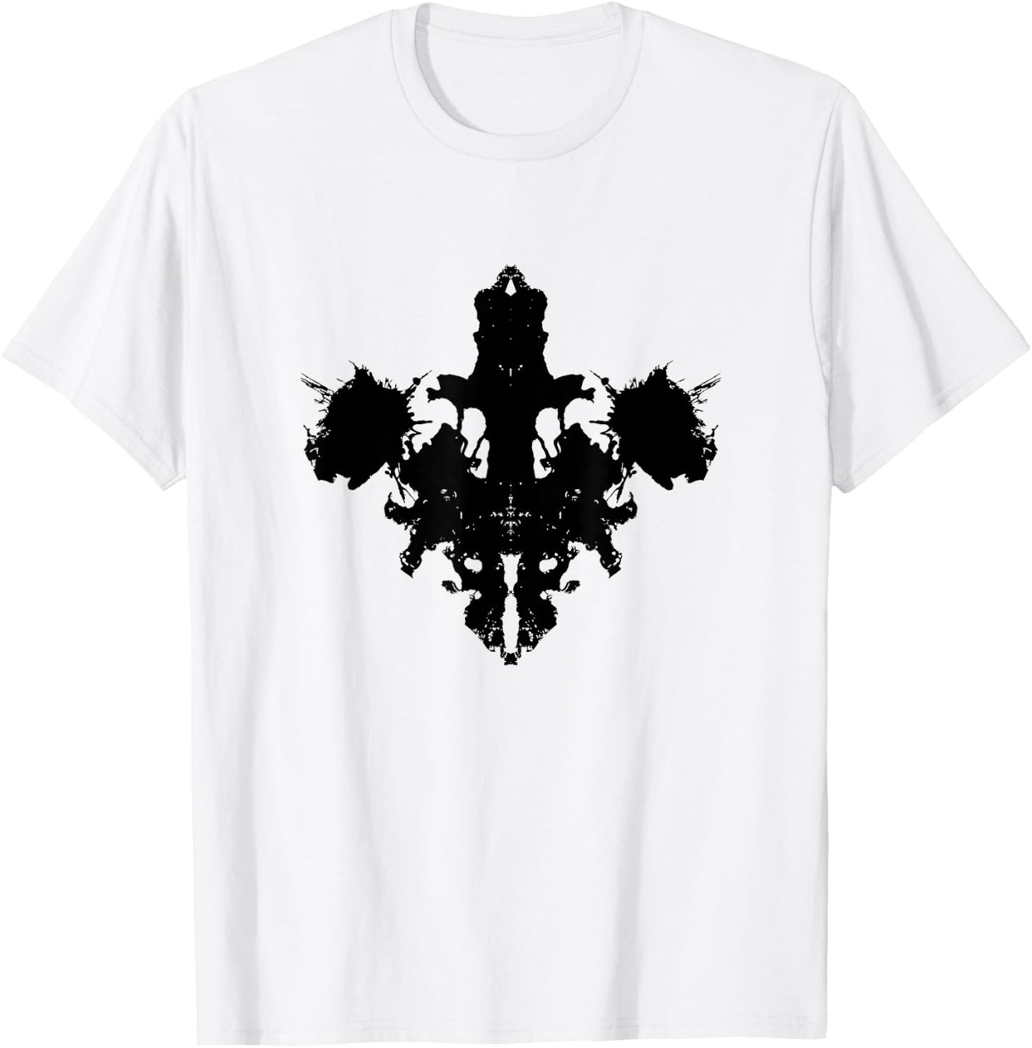 Rorschach Ink Blot Test T Shirt, Psychology Shirt T-Shirt - T-Shirt | White