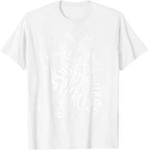 CHD Heart Warrior Typography Graphic T-Shirt - T-Shirt | White