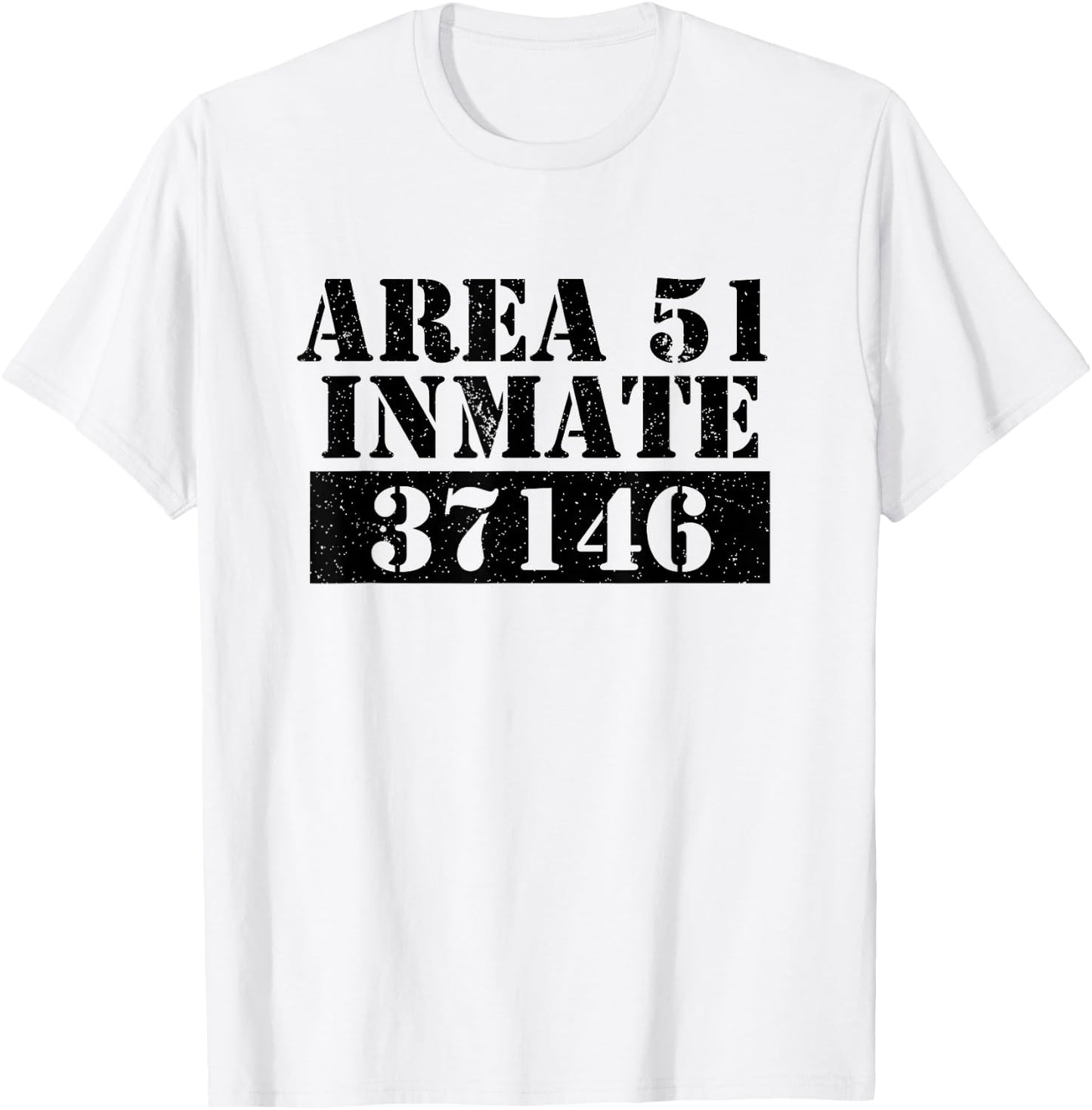 Area 51 Inmate Alien UFO T-Shirt - T-Shirt | White