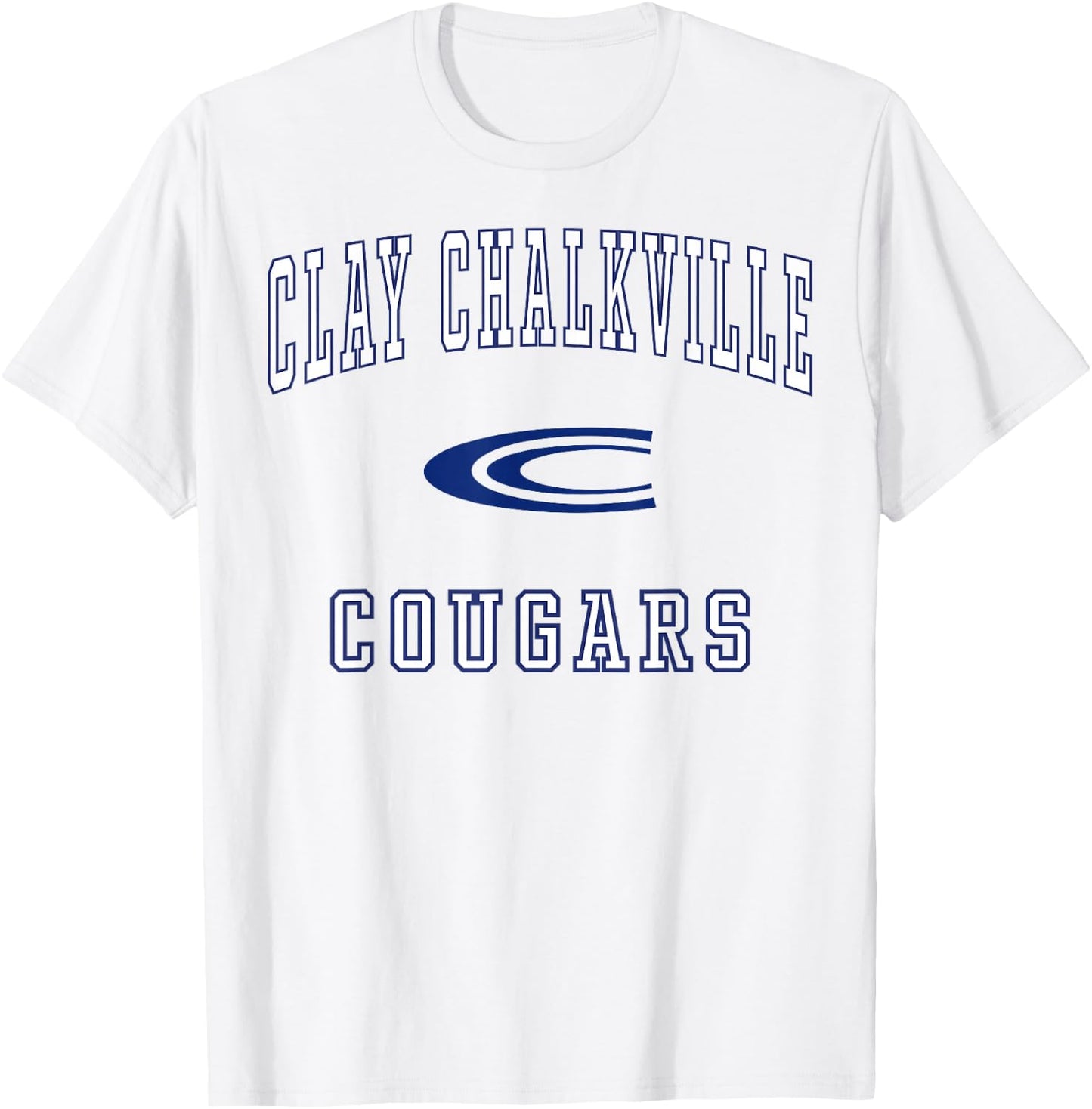 Clay Chalkville High School Cougars C1 T-Shirt - T-Shirt | White