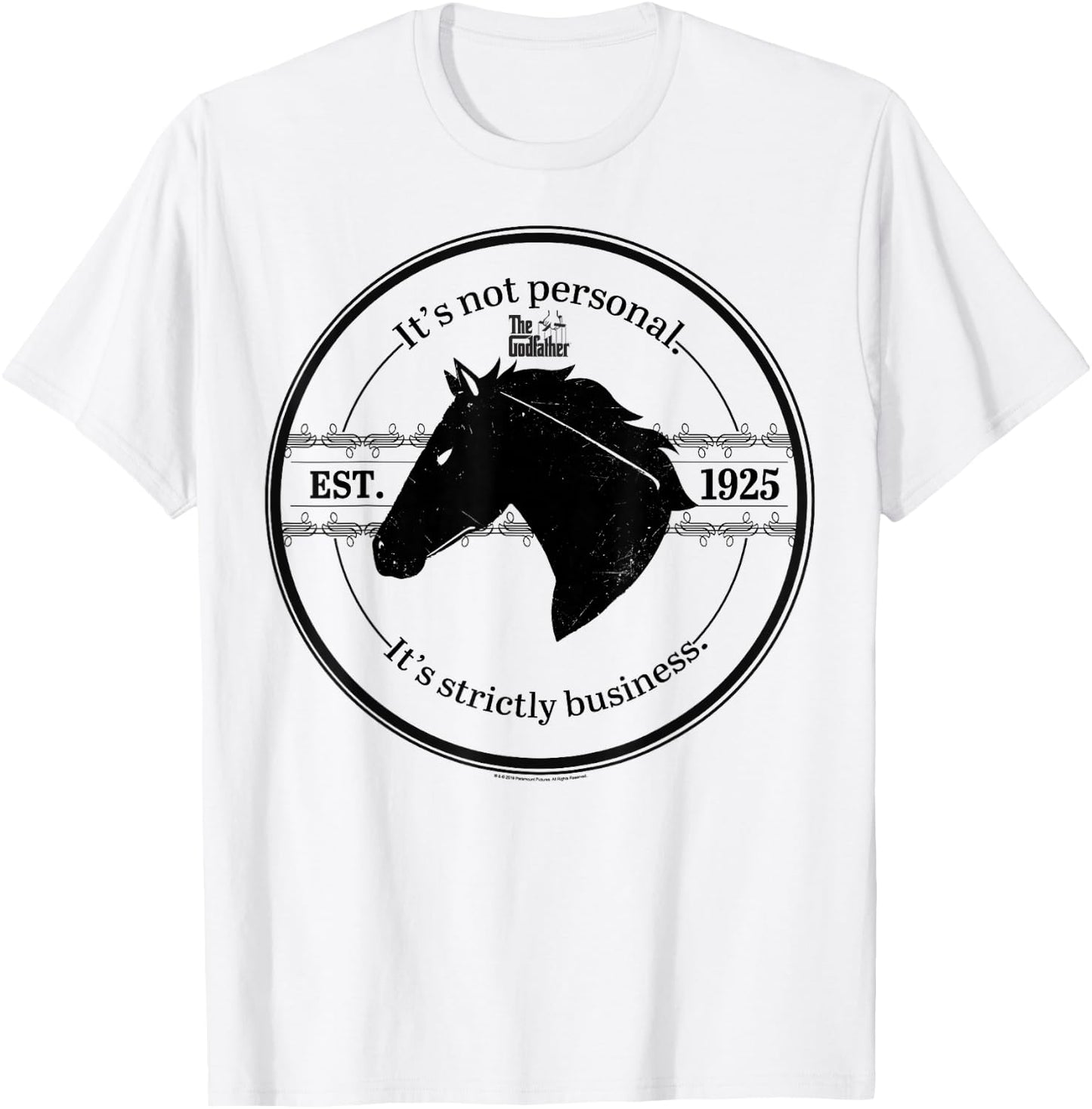 The Godfather It's Not Personal It's Strictly Business 1925 T-Shirt - T-Shirt | White