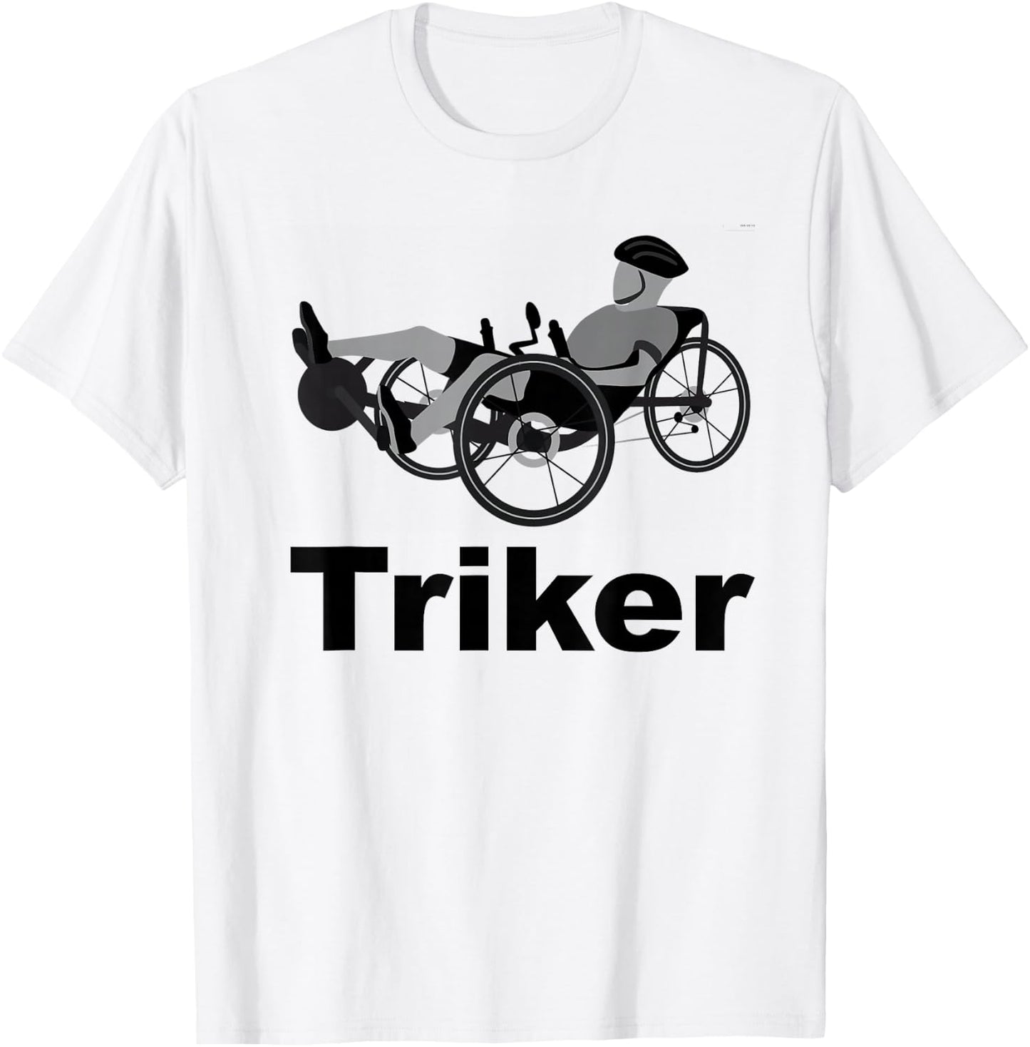 Triker Recumbent Trike Bike T-Shirt - T-Shirt | White