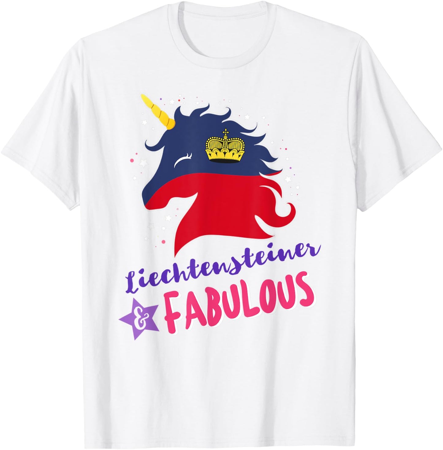 Liechtenstein Liechtensteiner Unicorn T-Shirt - T-Shirt | White