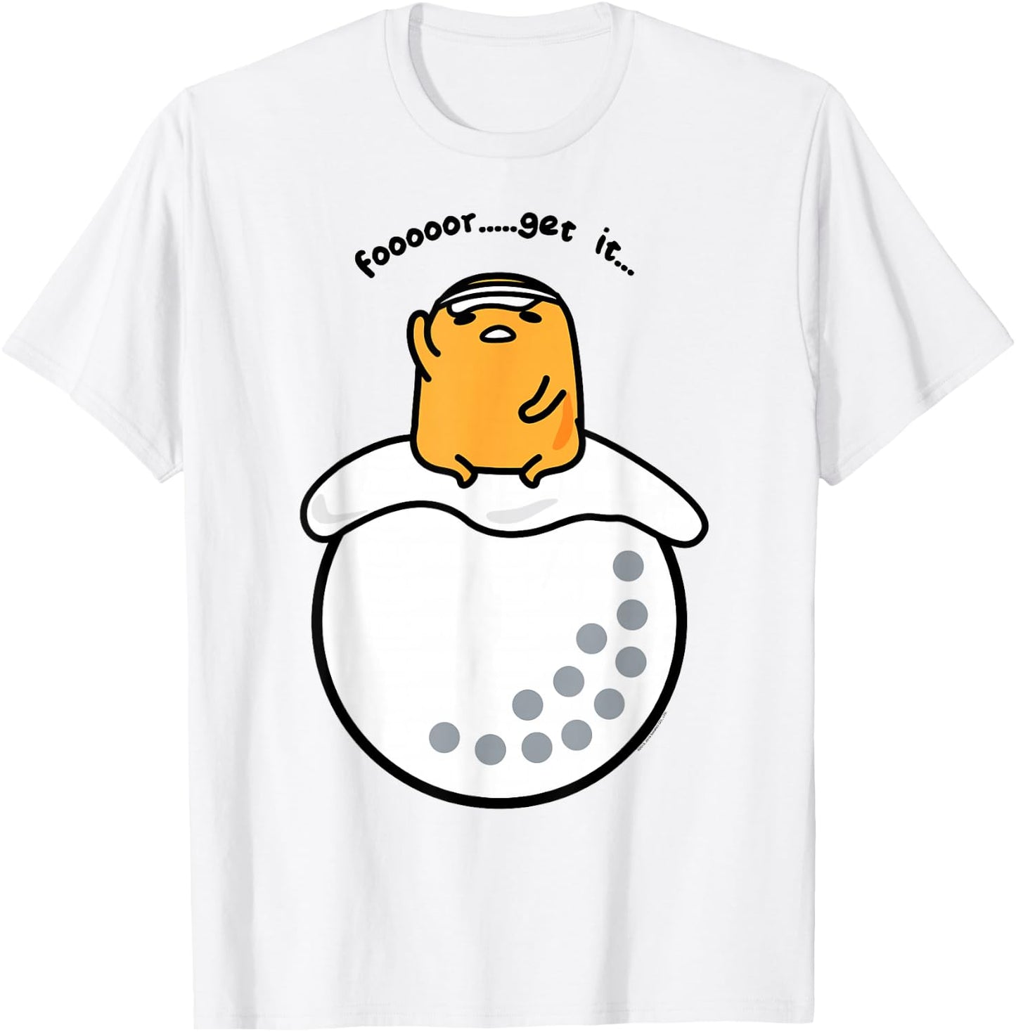 Gudetama Golf Golfer Fore Forget It T-Shirt - T-Shirt | White