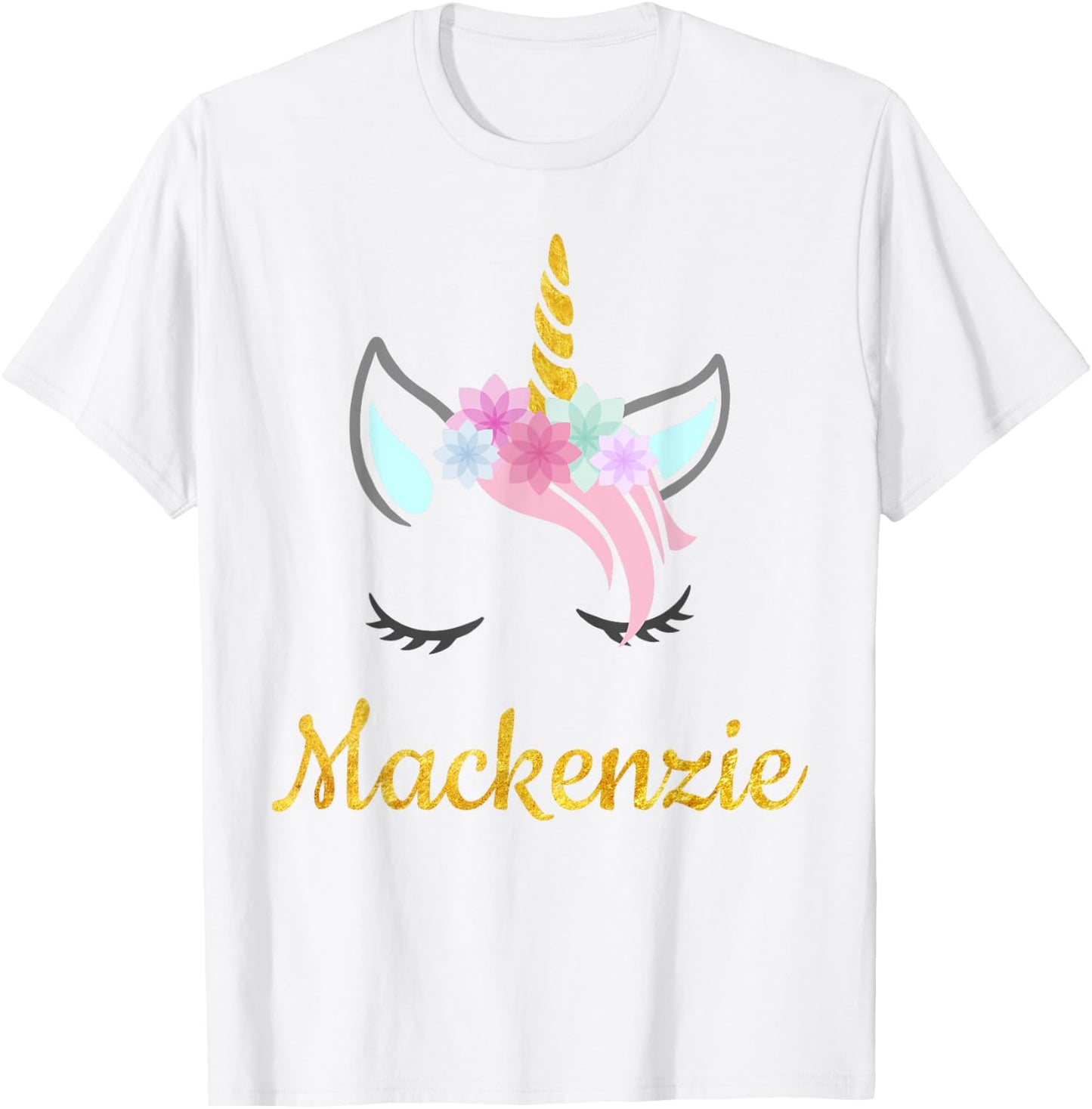 Mackenzie Unicorn Name Shirt for Mackenzie T-Shirt - T-Shirt | White