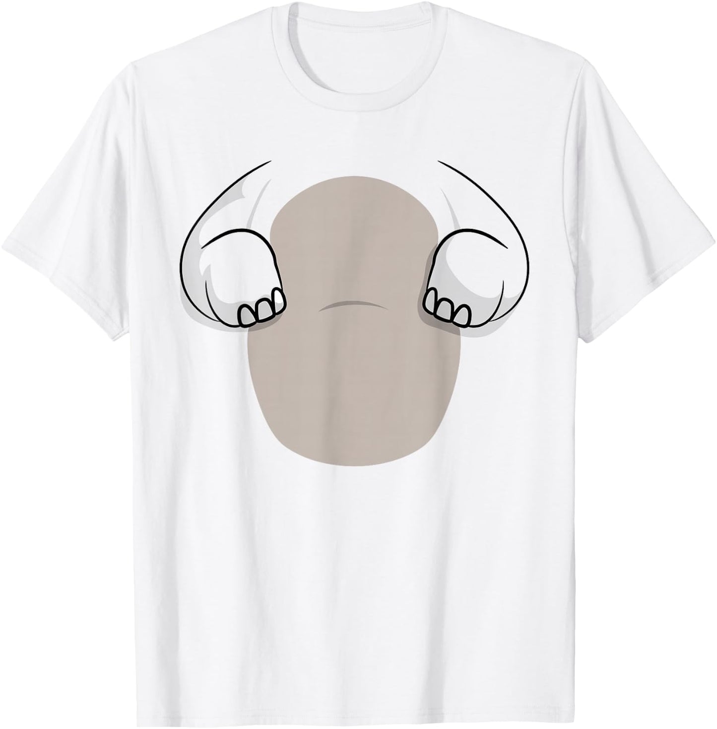 Elephant Body Costume Easy Halloween Costume Gift Funny T-Shirt - T-Shirt | White