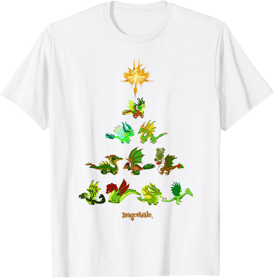 DragonVale: Holiday Dragon Tree T-Shirt - T-Shirt | White
