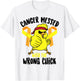 Cancer Messed With The Wrong Chick Survivor Shirt Funny Gift T-Shirt - T-Shirt | White