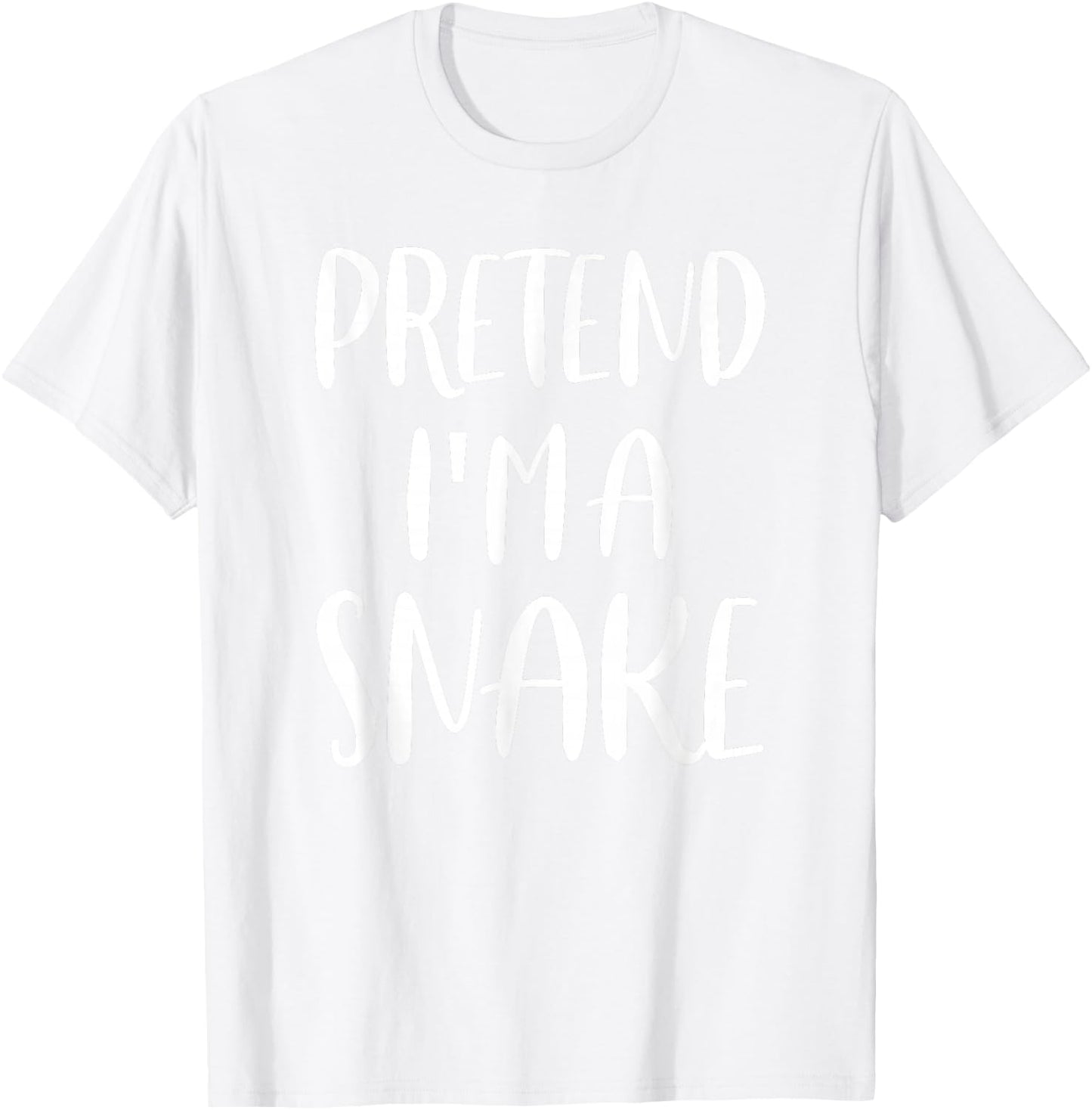 Pretend I'm A Snake Lazy Halloween Costume T-Shirt - T-Shirt | White