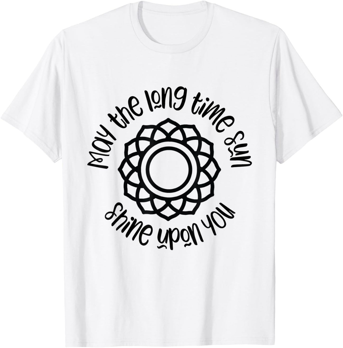Kundalini Yoga Shirt May The Long Time Sun Shine Upon You T-Shirt - T-Shirt | White