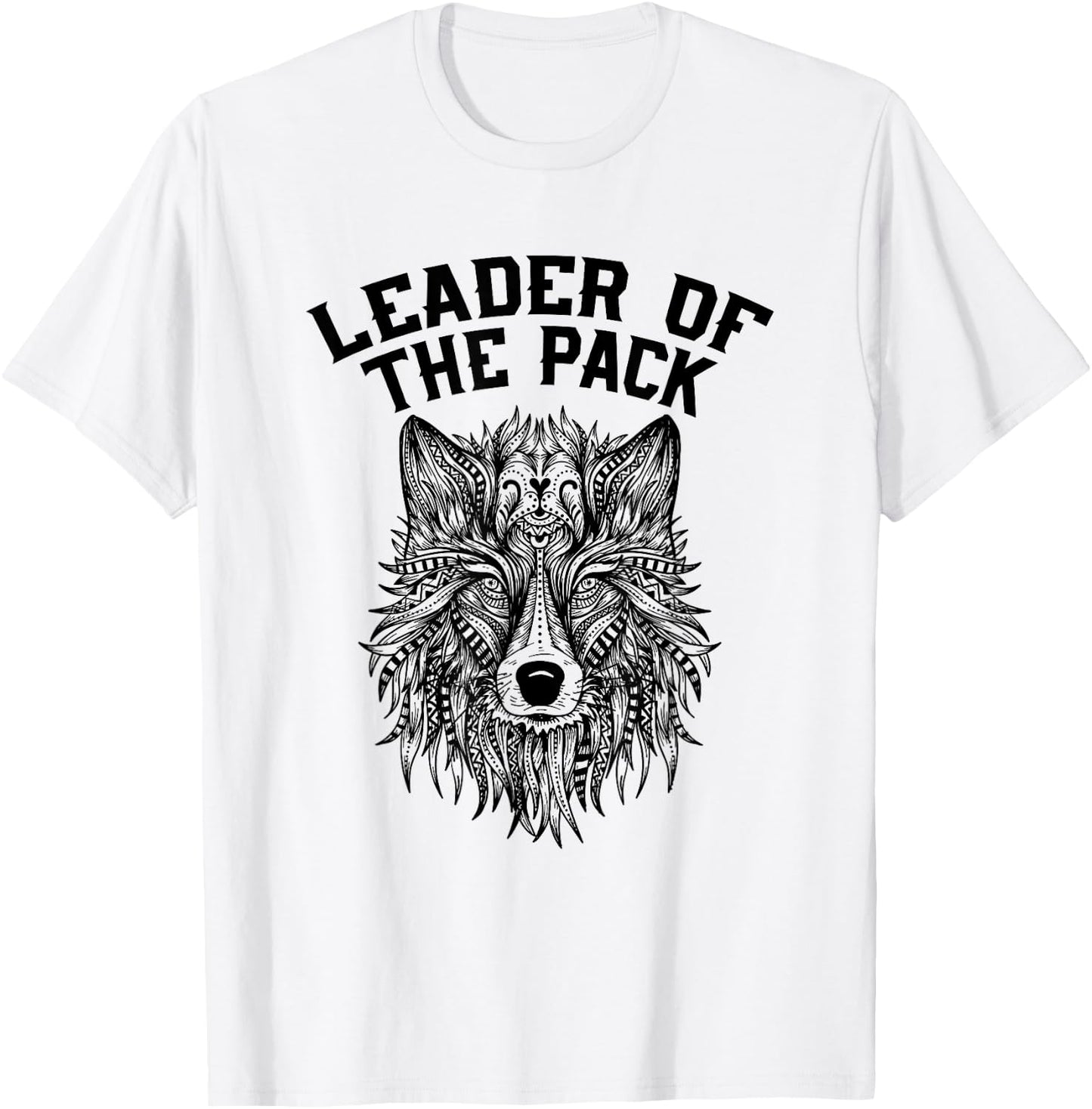 Leader Of The Pack Wolf T Shirt T-Shirt - T-Shirt | White