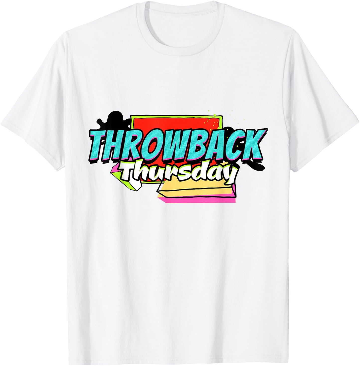 Throwback #TBT Thursday 70s, 80s, 90s Retro Shirt T-Shirt - T-Shirt | White