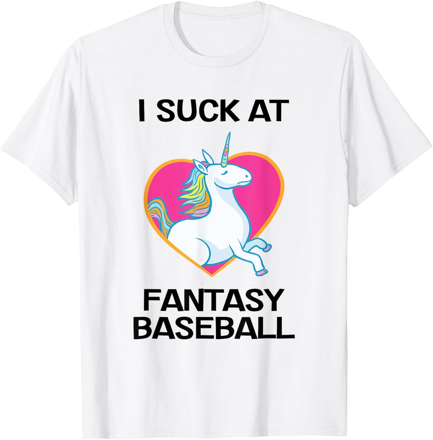 I Suck at Fantasy Baseball Loser T-Shirt - T-Shirt | White