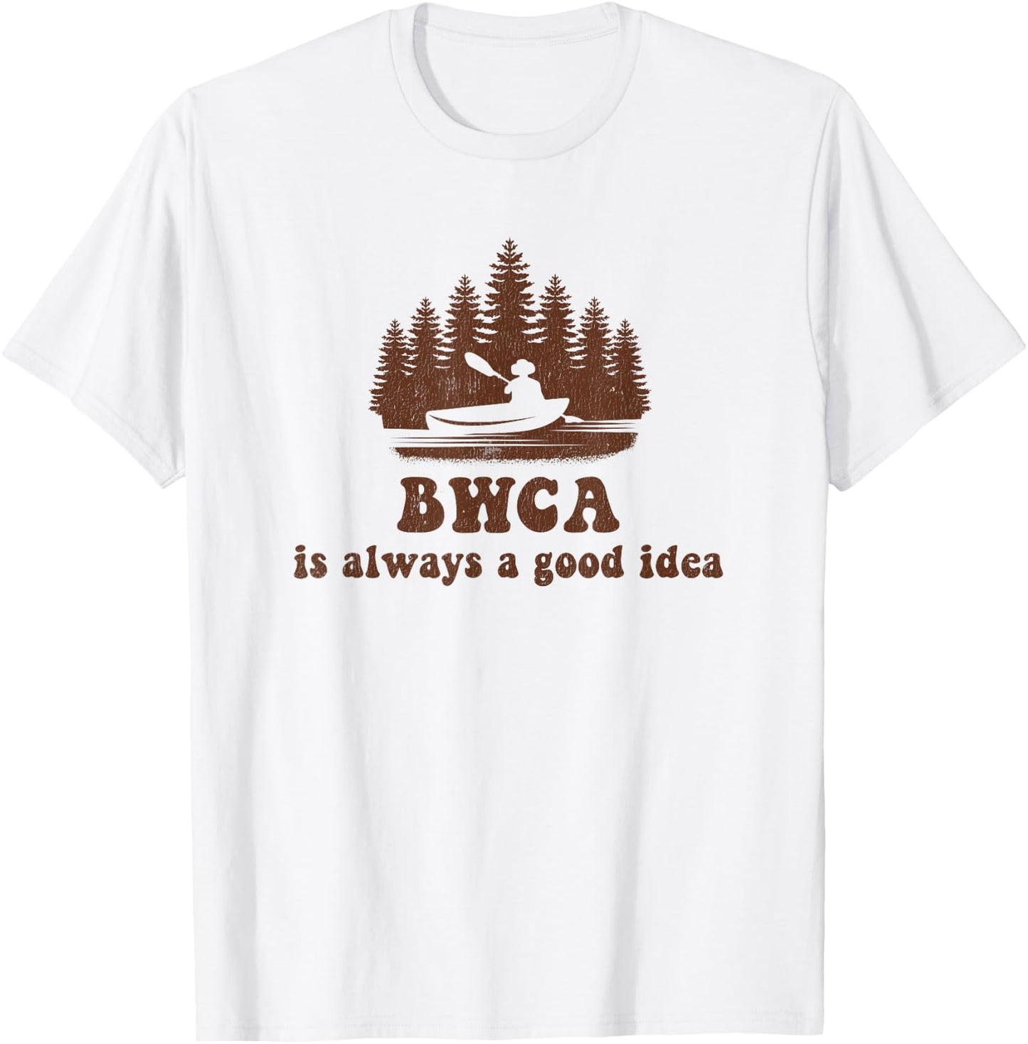 BWCA Boundary Waters Canoe Area T-Shirt - T-Shirt | White