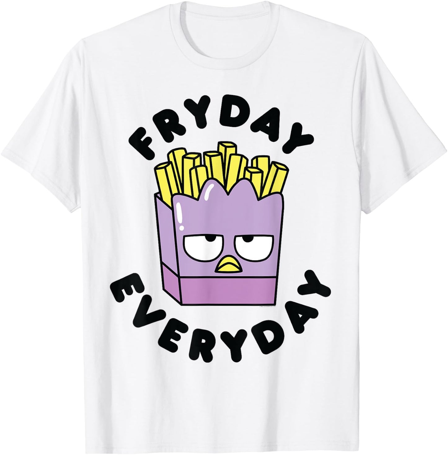 Badtz-Maru French Fries Fryday Friday Everyday T-Shirt - T-Shirt | White