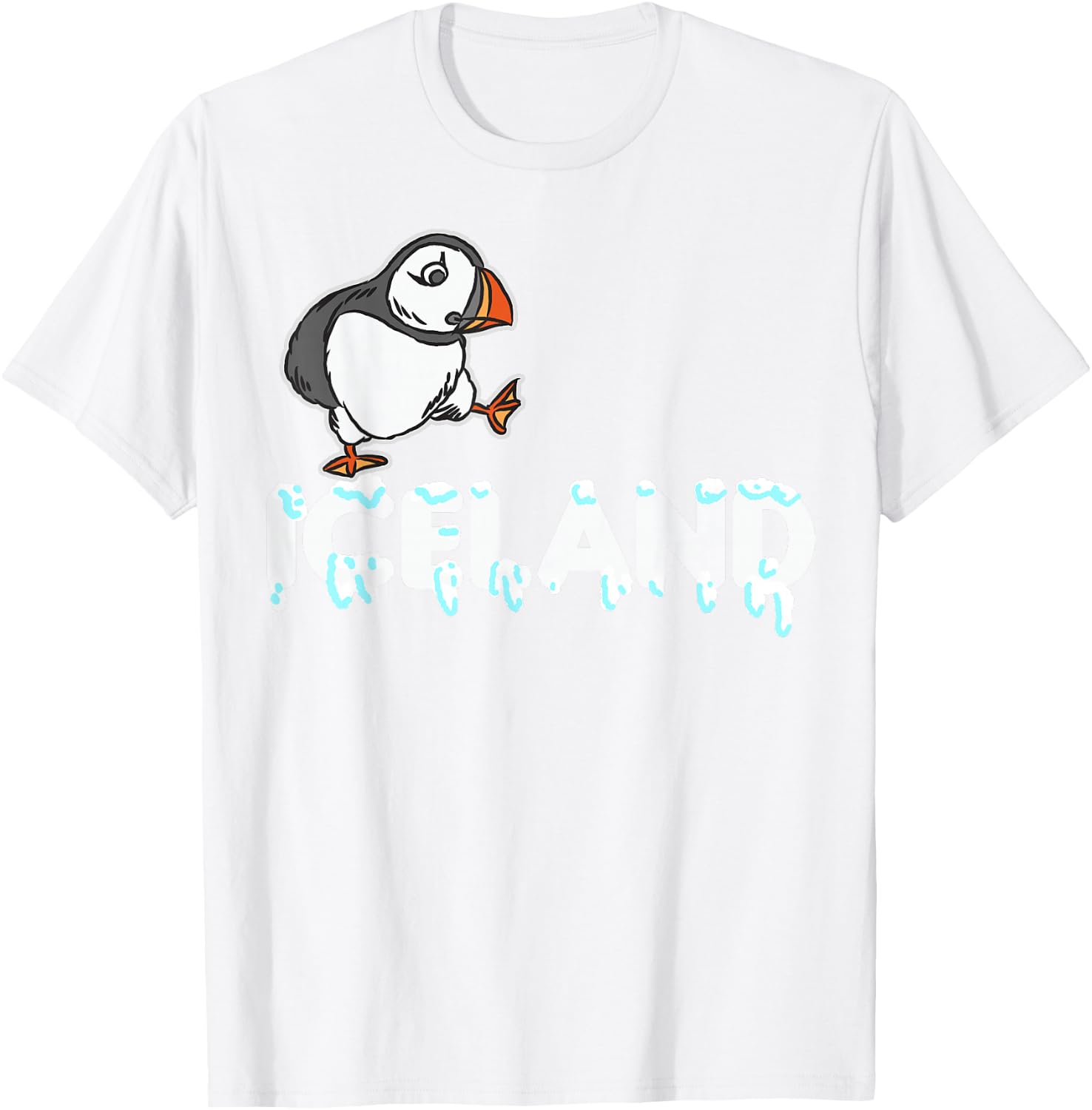 Iceland Puffin T-Shirt - T-Shirt | White