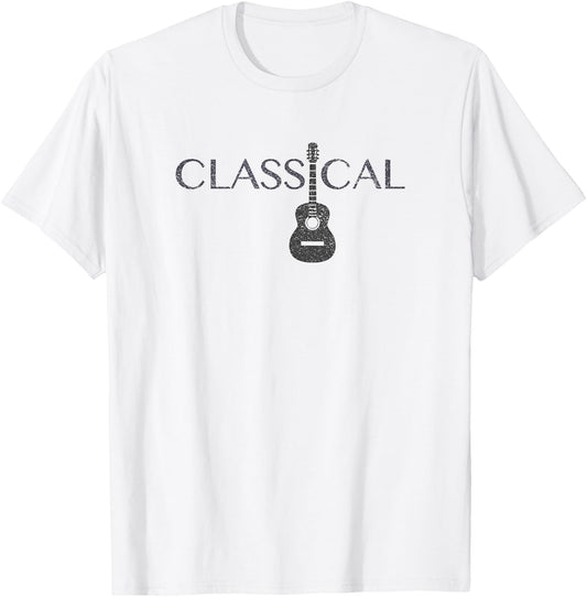 Classical Guitar T-Shirt - T-Shirt | White