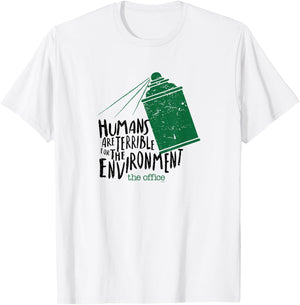 The Office Humans Are Terrible for the Environment T-Shirt - T-Shirt | White
