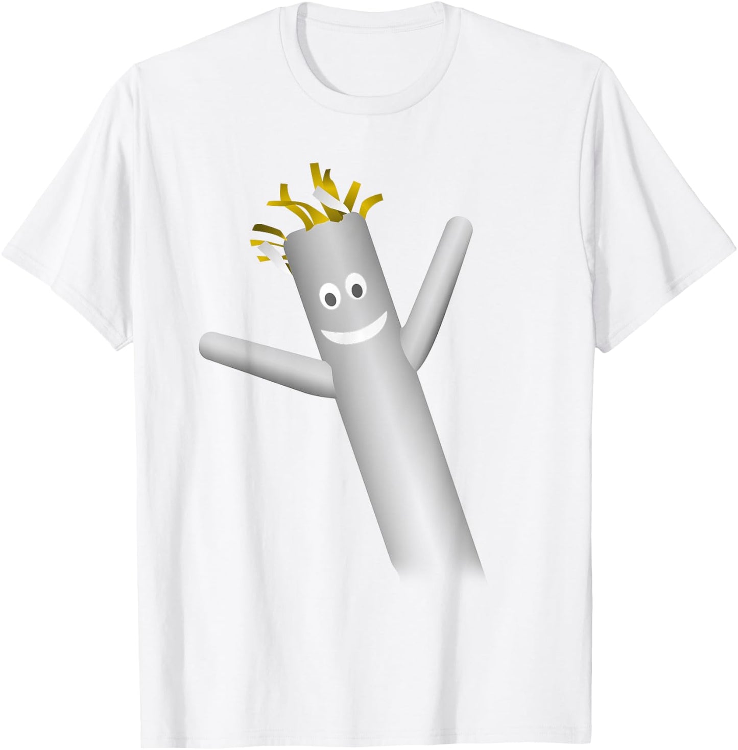 Wacky Wavy Inflatable tubeman Dancer face Clothing T-Shirt - T-Shirt | White