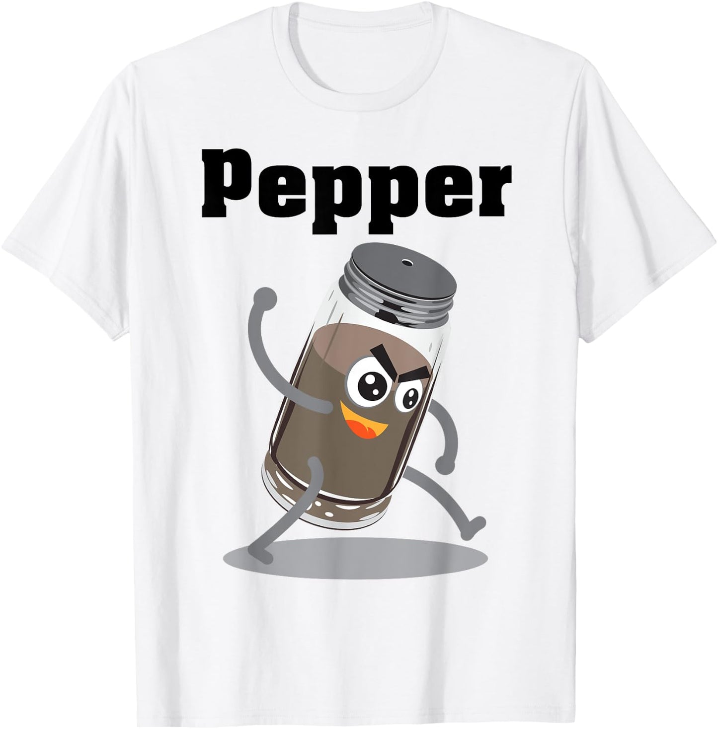 Pepper Shirt | Funny Power Matching Salt and Pepper Gift T-Shirt - T-Shirt | White