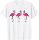 Pink Flamingo T-Shirt - T-Shirt | White